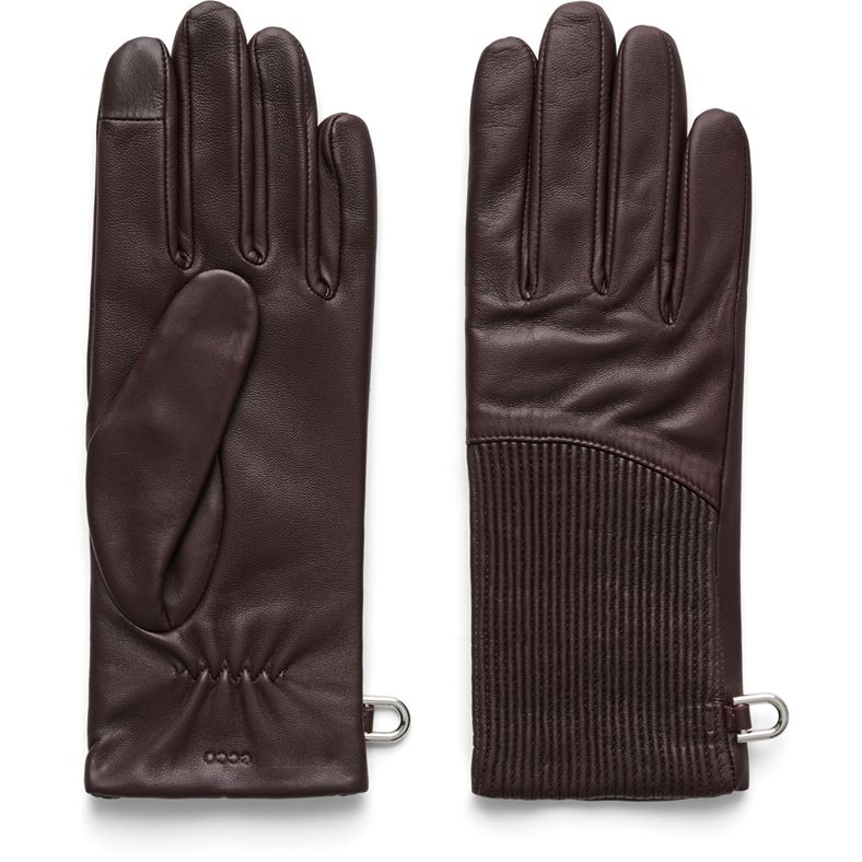 ecco gloves w plisse